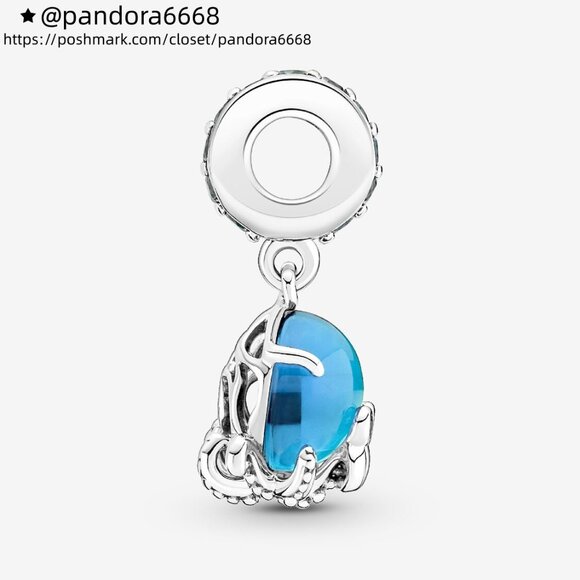 Pandora Murano Glass Cute Octopus Dangle Charm - Picture 3 of 6